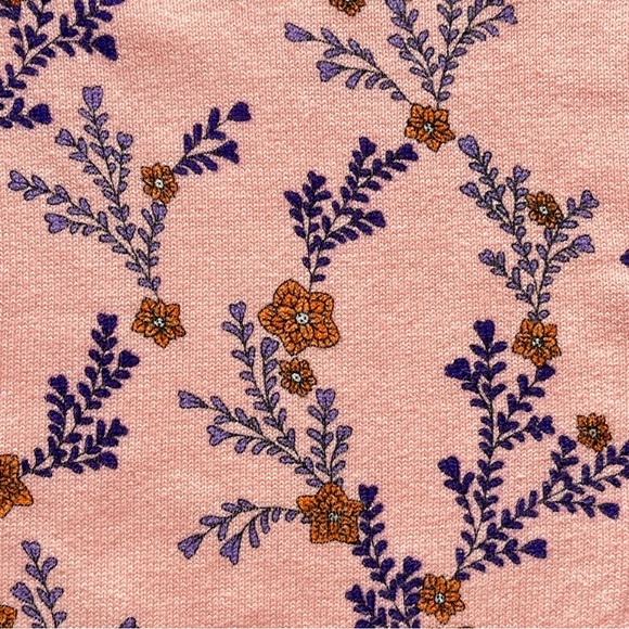 Sundance Floral Cotton Cardigan Pink Blue Feminine Cottagecore Layer XS - Picture 3 of 5